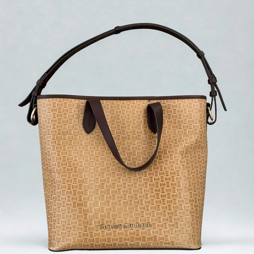 Dooney & Bourke Tan Textured Women's Bag  Lilliana Woven Shopper